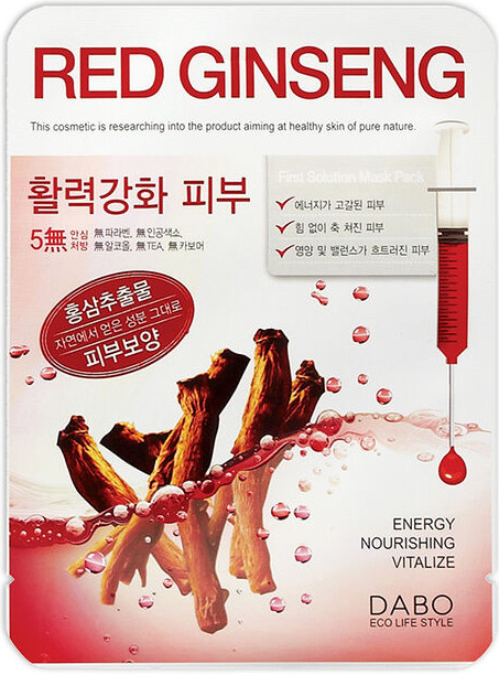 Маска тканевая «Красный женьшень» | DABO