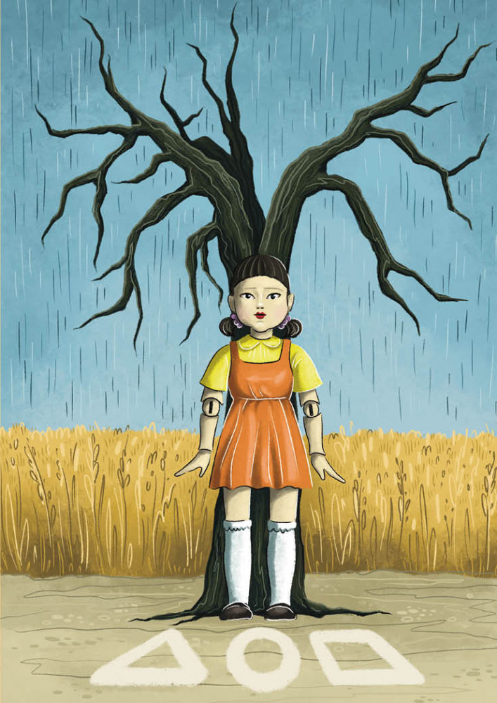 Обложка для паспорта. Кукла | Вселенная Squid Game/Игра в кальмара