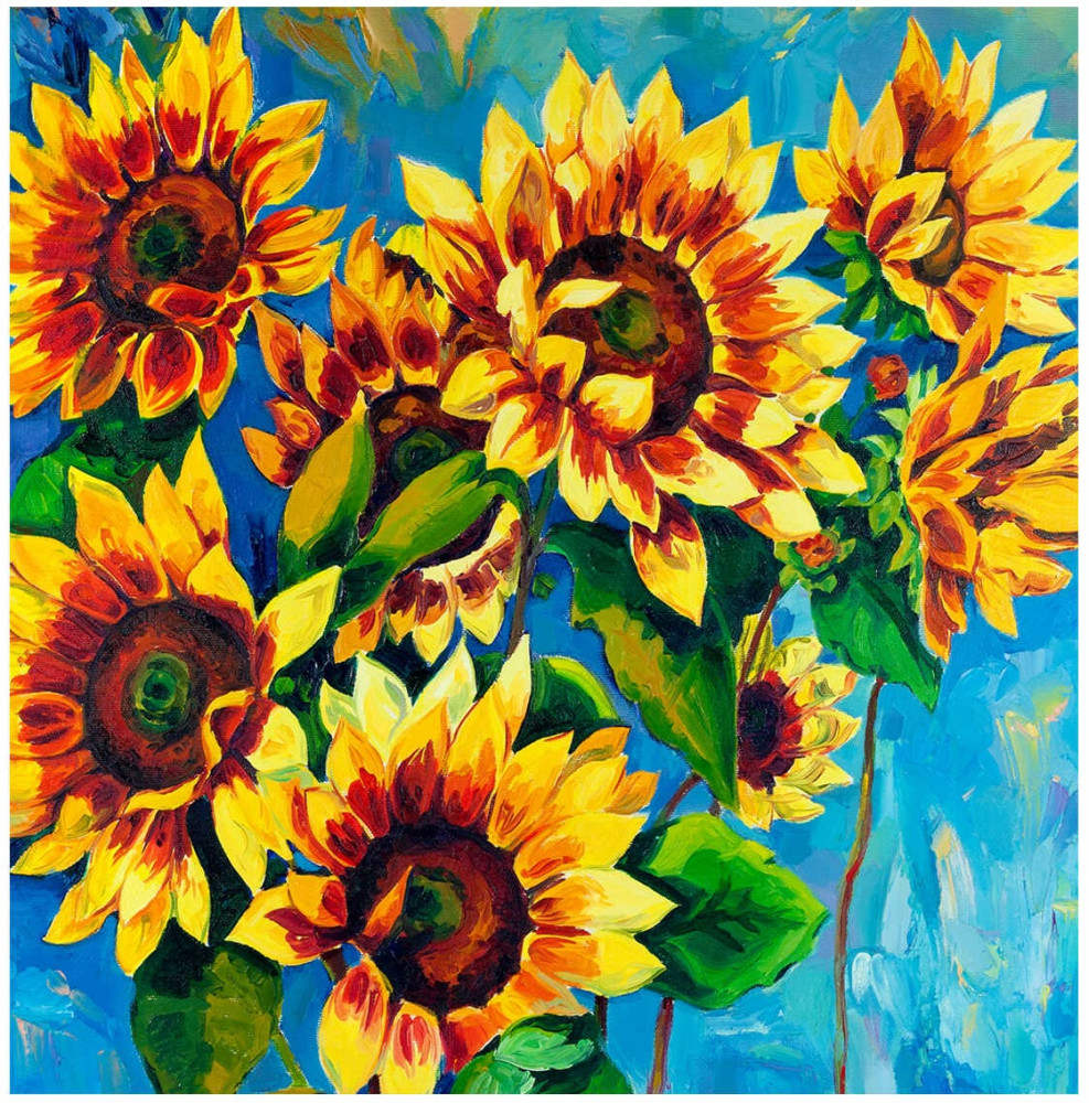 Мозаика алмазная «Подсолнухи» | Феникс +