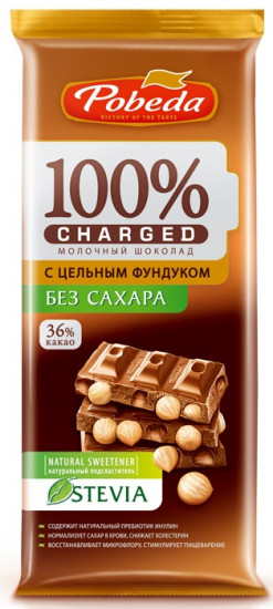 Шоколад молочный без сахара с фундуком