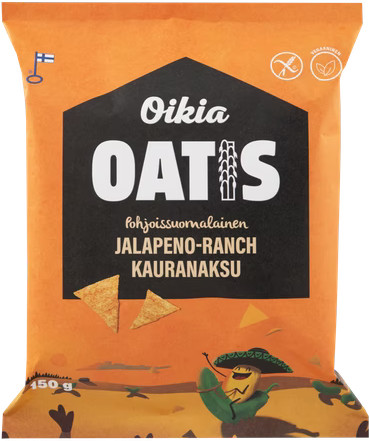 Чипсы овсяные со вкусом халапеньо | OATIS
