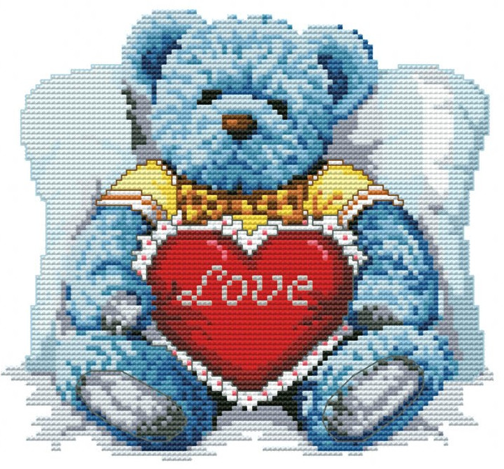 Набор для вышивания «Медвежонок с сердцем» | Белоснежка