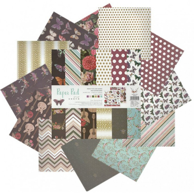 Набор бумаги для скрапбукинга «Музыка цвета» | Perfect Craft