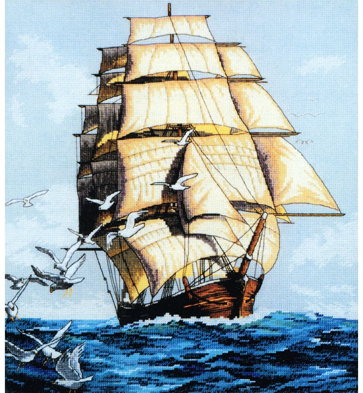 Набор для вышивания «Фрегат» | Белоснежка