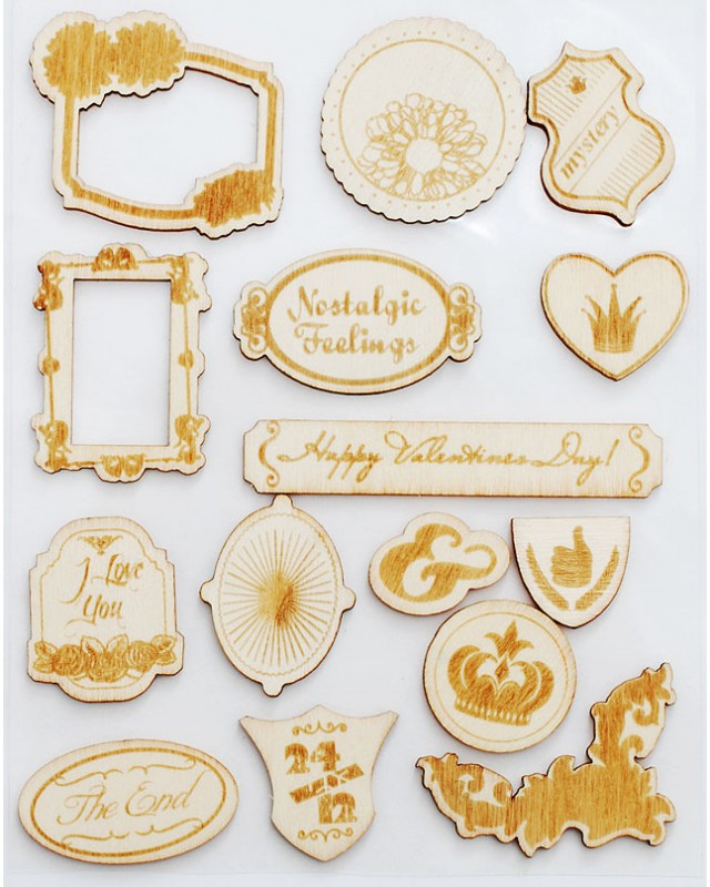 Чипборды деревянные «Рамки» | Белоснежка