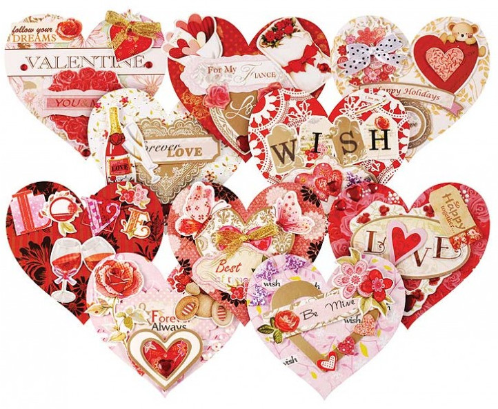 Набор для создания открыток «Влюблённые» | Белоснежка