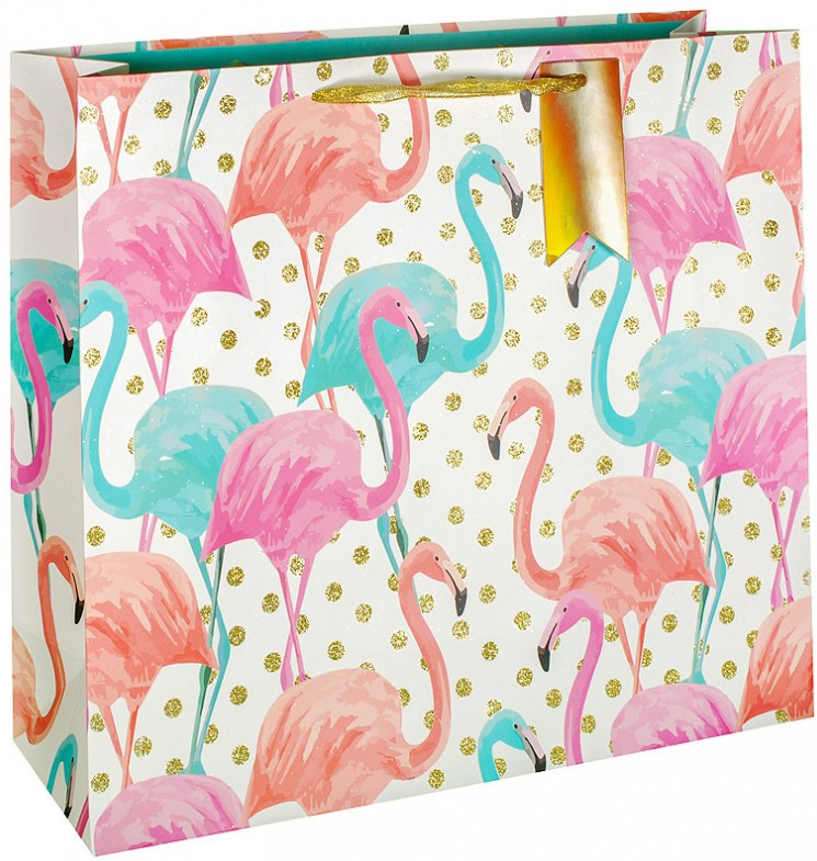 Пакет подарочный «Розовый фламинго» | Фэнтази | Perfect Craft