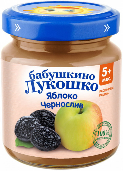 Пюре детское «Яблоко и чернослив»