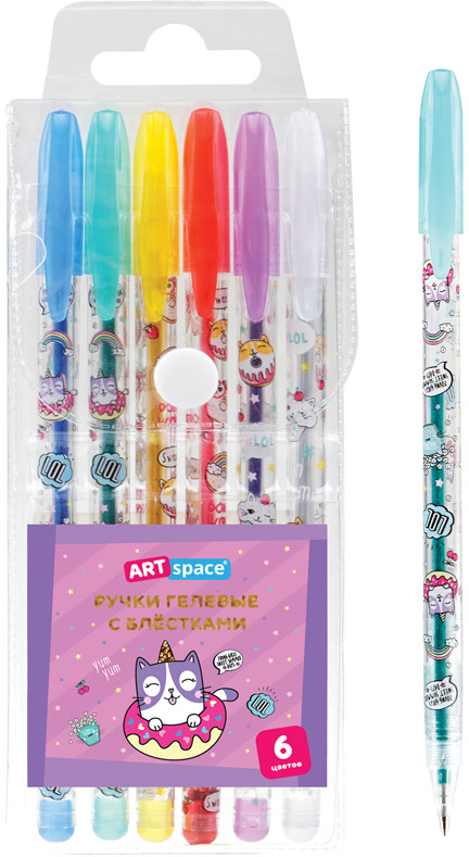 Набор гелевых ручек «Кот-сластена» | ArtSpace