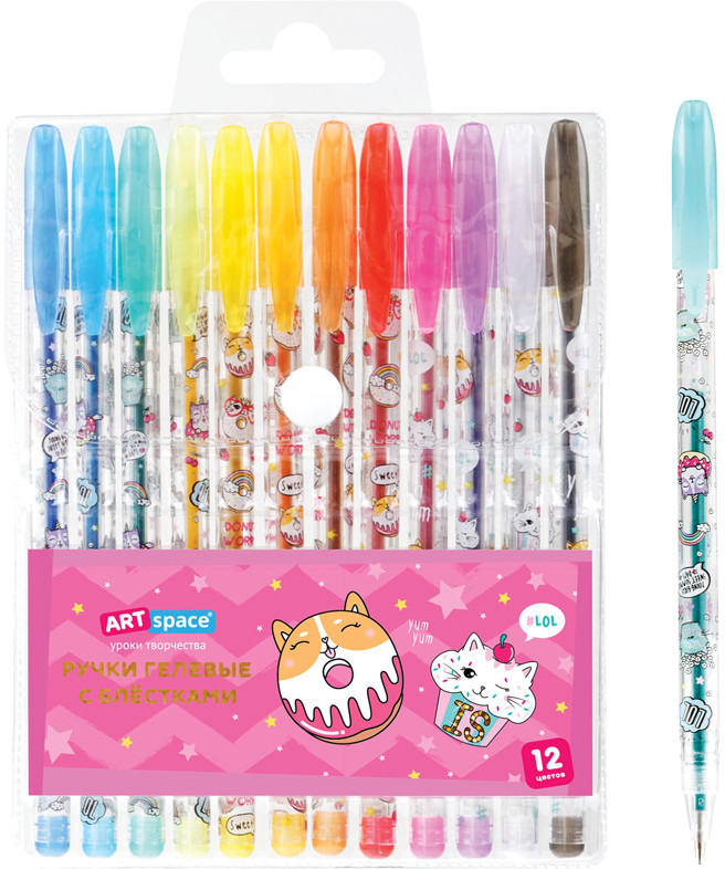 Набор гелевых ручек «Кот-сластена» | ArtSpace