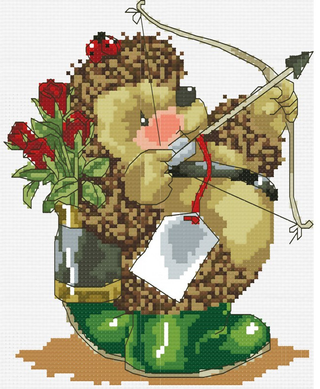 Набор для вышивания «Колючий амур» | Белоснежка