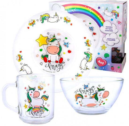 Набор посуды «Единорог»