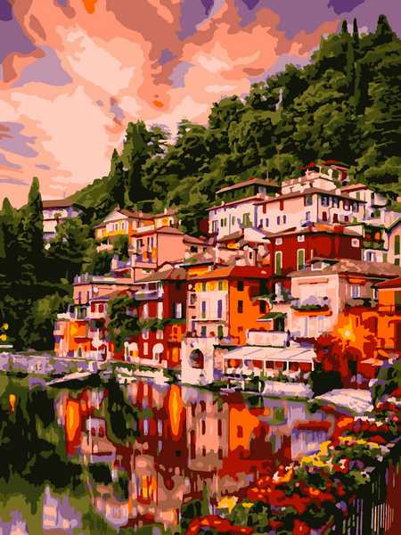 Картина по номерам «Вечерняя Италия» | Lori
