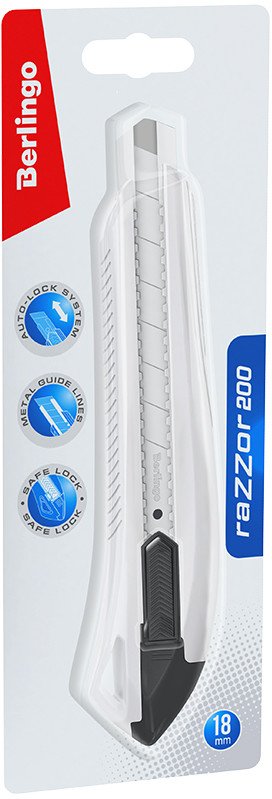 Нож канцелярский | Razzor 200 | Berlingo