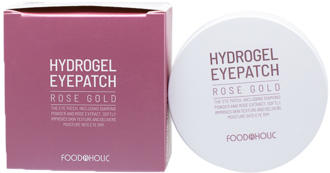 Патчи для кожи вокруг глаз гидрогелевые «Розовое золото» | Foodaholic