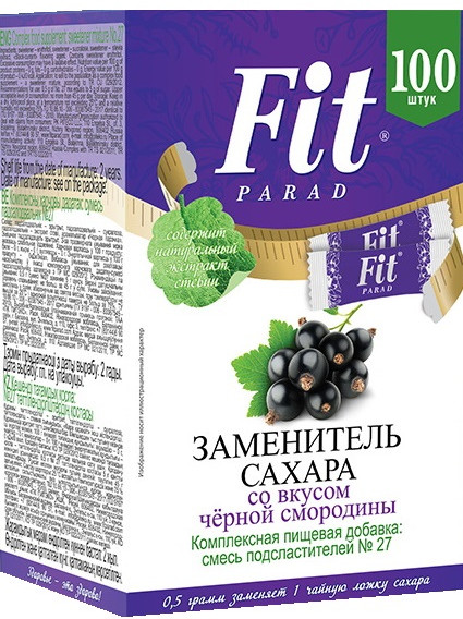 Заменитель сахара со вкусом черной смородины «ФитПарад №27» | Fit Parad