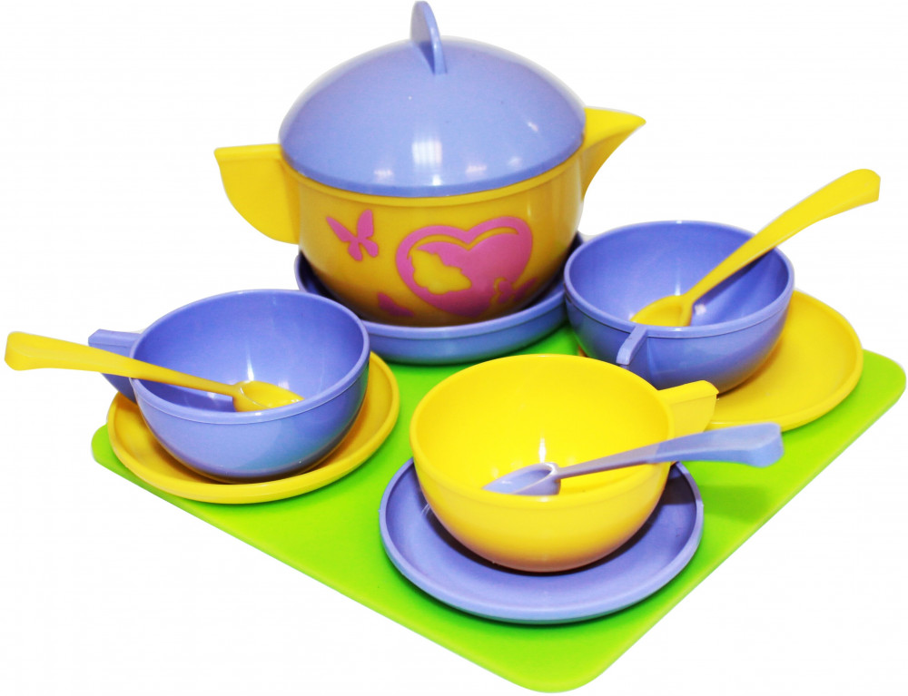 Набор детской посуды «Чайное трио» | Пластмастер