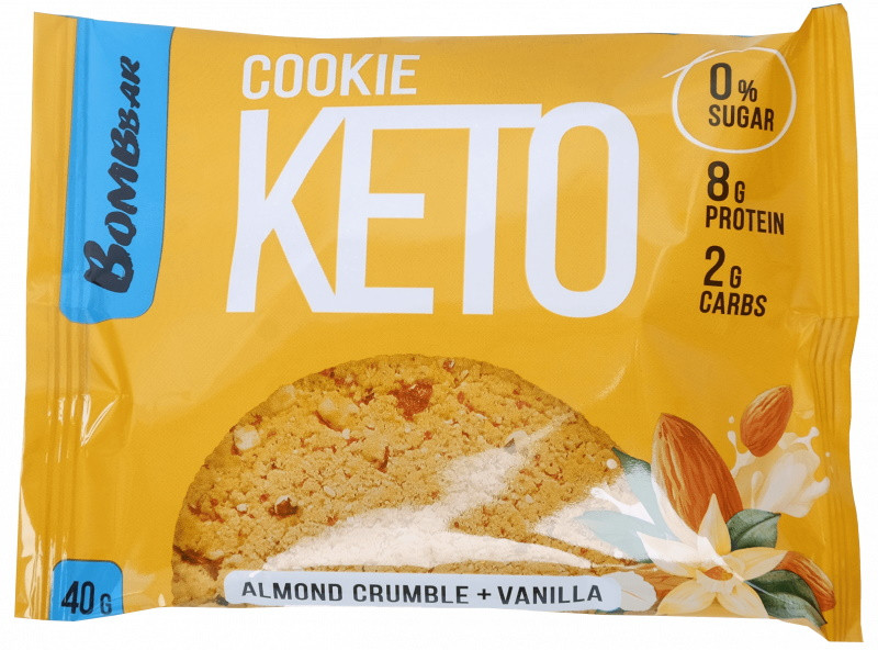 Печенье-кето «Миндальный крамбл с ванилью» | Bombbar