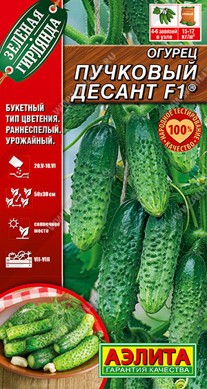 Огурец «Пучковый десант F1» | Аэлита