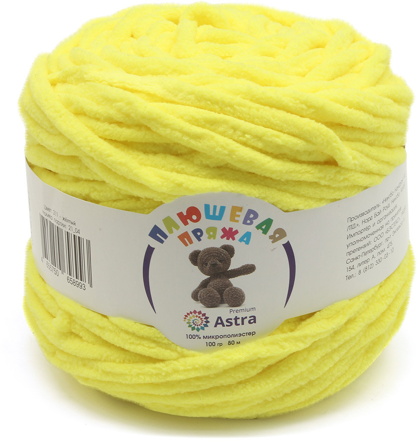 Пряжа для вязания «Плюшевая» | Astra Premium