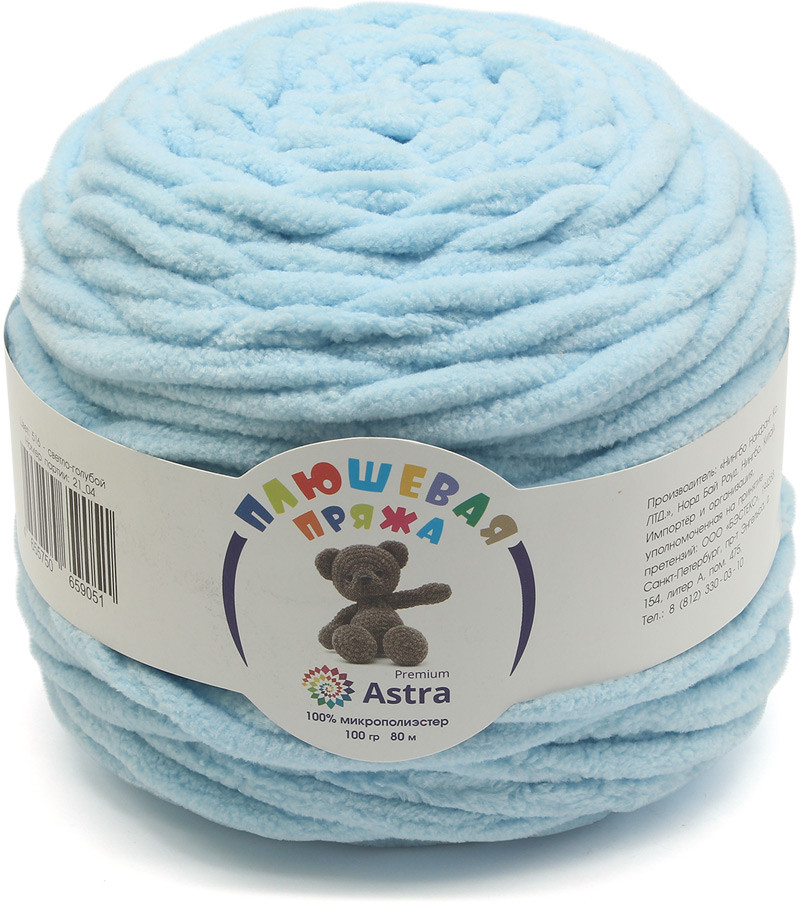 Пряжа для вязания «Плюшевая» | Astra Premium
