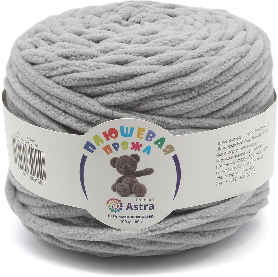Пряжа для вязания «Плюшевая» | Astra Premium