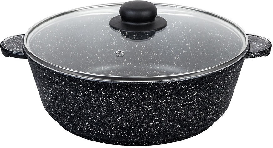 Сотейник с крышкой «Черный мрамор» | Гармония вкуса | Elan Gallery
