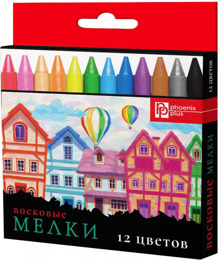 Мелки восковые «Домики» | Феникс +
