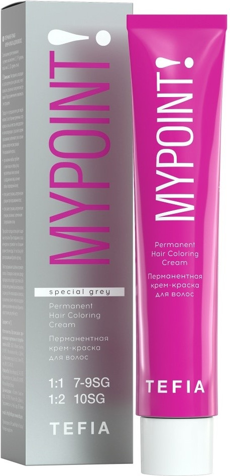 Крем-краска для волос перманентная, оттенок 10.370 Экстра светлый блондин золотисто-фиолетовый | Mypoint | Tefia