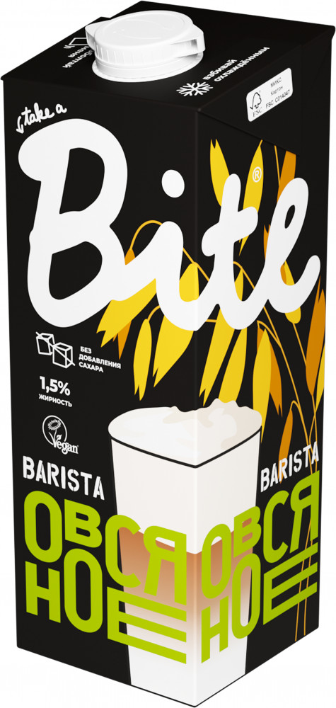 Молоко растительное «Овсяное» | Barista | Bite