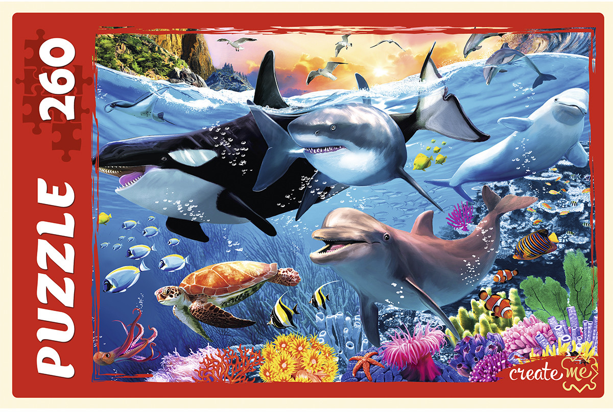 Пазл «Морской мир» | Create me | Рыжий кот