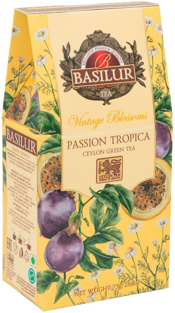 Чай «Тропическая страсть» | Винтажные цветы | Basilur