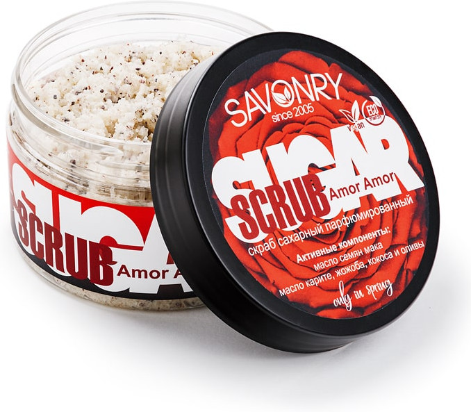 Скраб для тела сахарный «Amor Amor» | Savonry