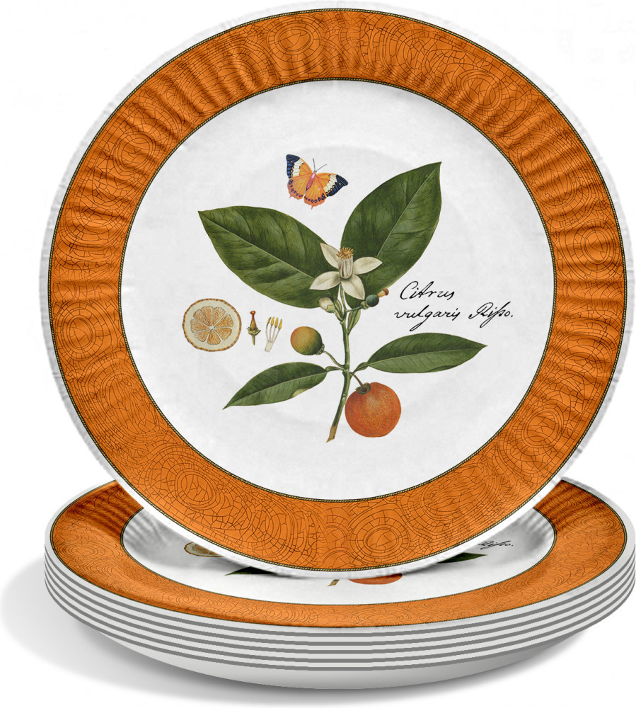 Набор тарелок одноразовых «Апельсин» | Дыхание Прованса | PrioritY