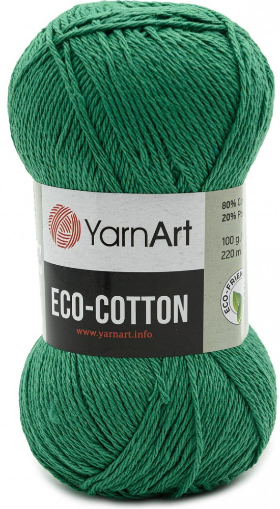 Пряжа для вязания «Eco Cotton», 767 Зеленый | YarnArt
