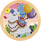 Мозаика алмазная «Весёлая лама»