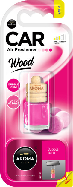 Ароматизатор подвесной «Bubble Gum» | Wood | Aroma Car