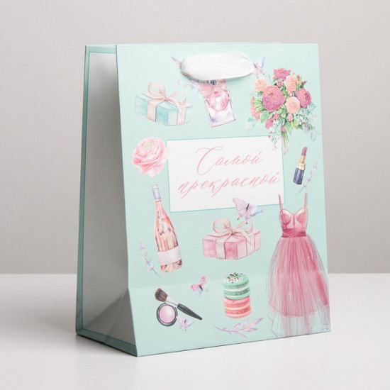 Пакет подарочный «Розовая нежность»
