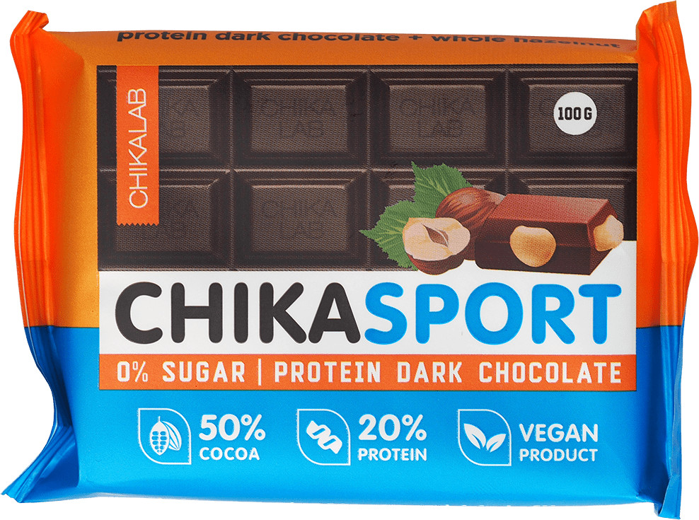 Шоколад тёмный с фундуком | Chikasport | Chikalab