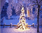 Картина по номерам «Новогодняя ель»