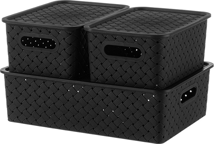 Набор корзинок с крышками «Береста» | Береста | El Casa