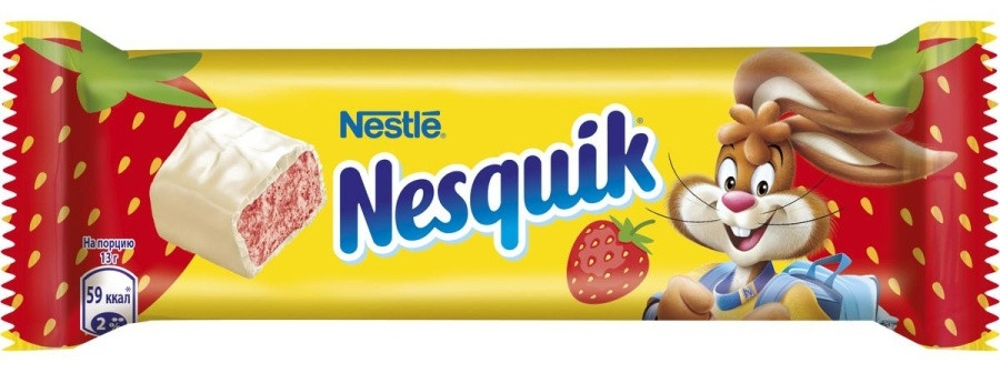 Батончик с нугой со вкусом клубники «Nesquik» | Nesquik