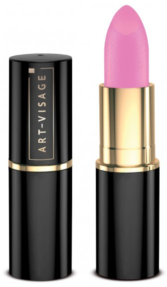 Помада для губ увлажняющая, тон 01 Розовый металлик | Black dress | Art-Visage