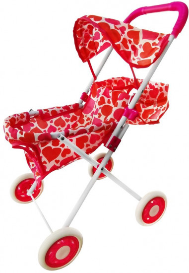 Коляска для кукол «Сердца»