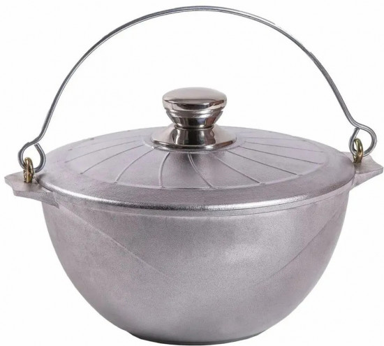 Казан походный с крышкой