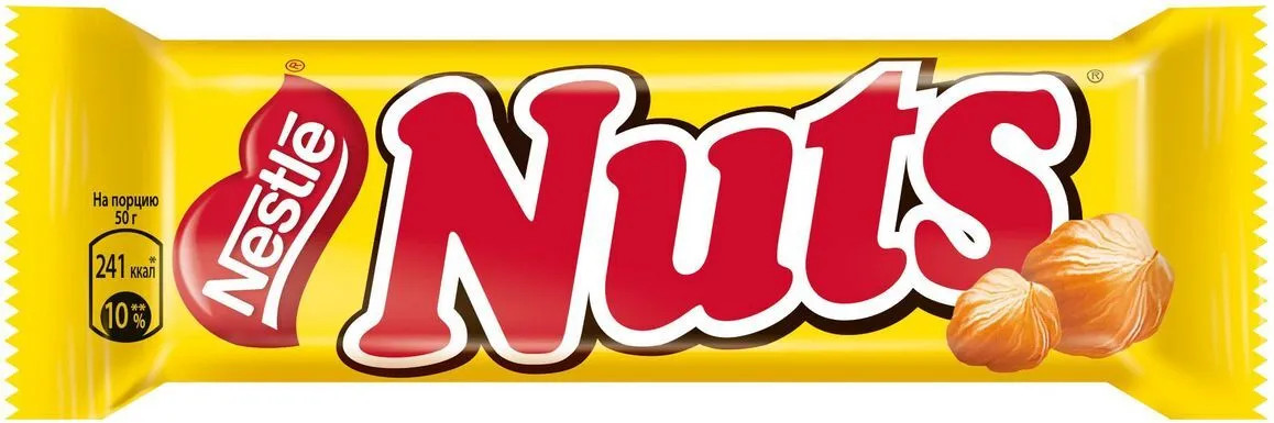 Батончик шоколадный «Nuts» | Nuts