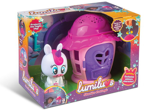 Ночник с домиком-проектором звездного неба «Единорог Luna» | LUmiluvs | ABtoys