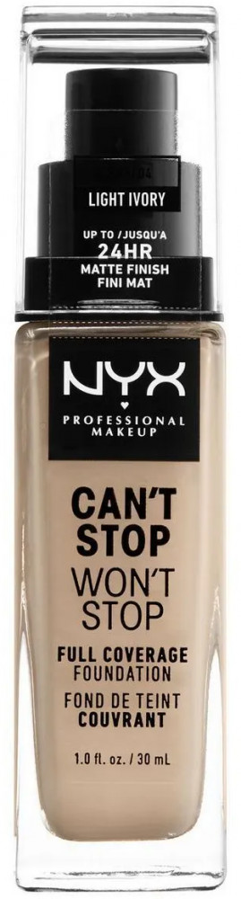 Крем тональный, оттенок 04 Light ivory | Can'T Stop Won'T Stop | NYX