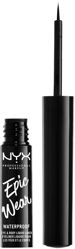Лайнер для глаз металлический, оттенок 01 Black metal | Epic wear | NYX