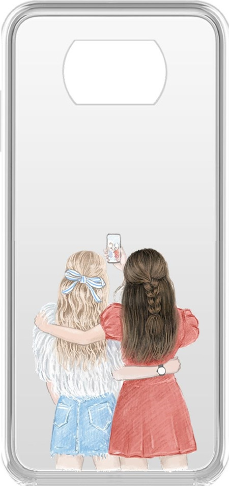 Чехол-накладка для Xiaomi Poco X3 NFC | Женский день | Krutoff